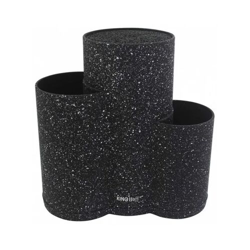 Support À Couteau - King Hoff - Kh1561 - Noir - Blanc - 3en1 - Design Contemporain