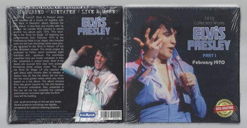 Elvis Presley Collected Works Part 1 February 1970 Unedited Uncut & Rehearsals Deluxe Boxset 3 Cds Étuis Cartonnés Soundboard Sortie Avril 2021 Édition Limitée 300 Exemplaires Sous Blister Ultra Rare