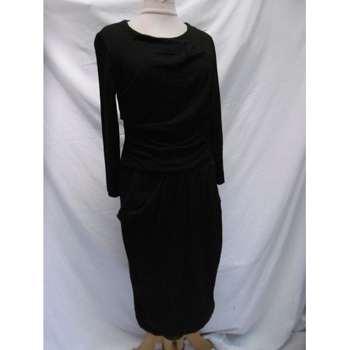 Sinequanone Robe Longue Jersey Noir T 36 38