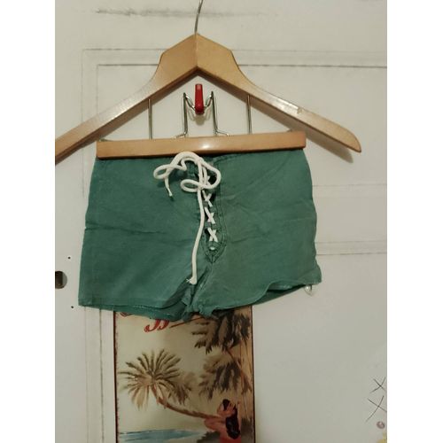 Short Court Vert 10 Ans Vintage Années 80 New Man.