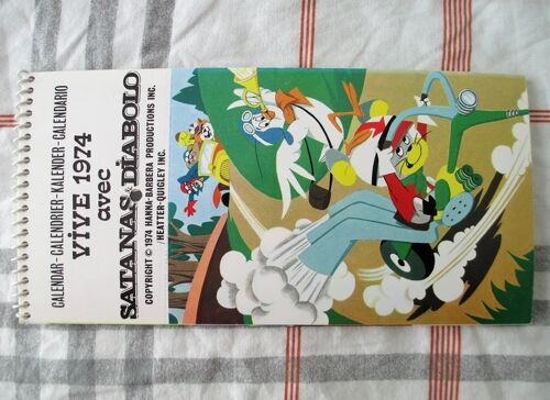 Satanas & Diabolo (Les Fous Du Volant) - Calendrier Cartes Postales Collector "Vive 1974" - Hanna-Barbera