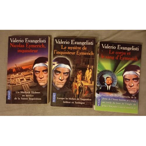 Lot 3 Romans Valerio Evangelisti Nicolas Eymerich Inquisiteur, Le Corps Et Le Sang, Le Mystère De Nicolas Eymerich Tbe