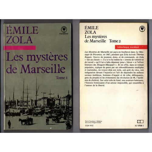 Zola, Mystères De Marseille, Marabout