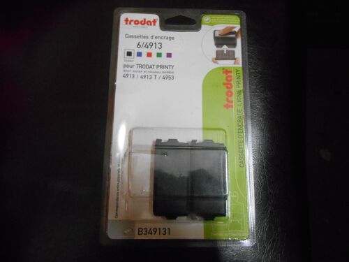 Lot 2 Cassettes D’Encrage Trobat (Ref 6/4913) Pour Tampon Encreur Trobat Printy 4913 / 4913t / 4953)