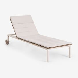 Pack De 2 Chaises Longues Inclinables En Bois D'acacia Et Acier Sirka Blanc Gardenia