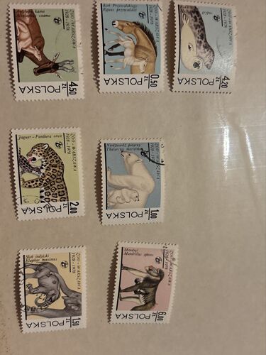 Timbres Polska Thème Animaux Lot 2 