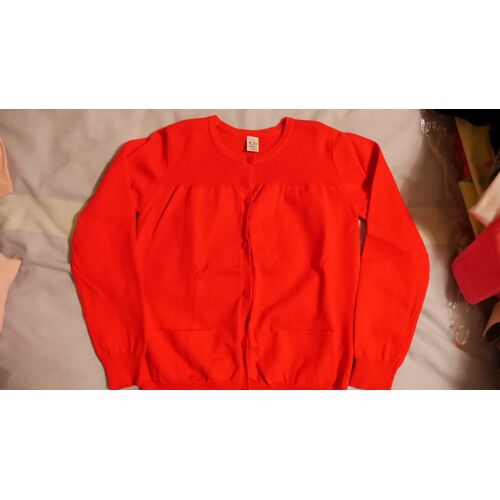 Gilet Zara Taille 9-10 Ans Rouge Comme Neuf