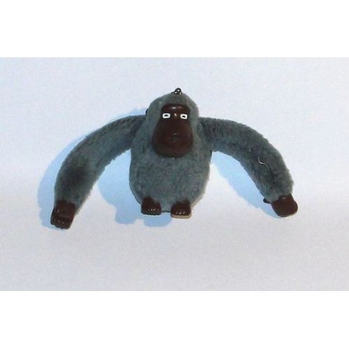 Singe Kipling Edward Porte Cles Peluche Gorille Gris