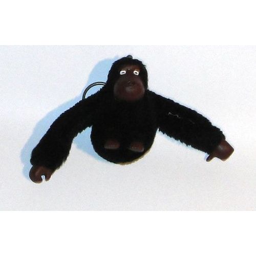 Singe Kipling Lesley - Porte Cles En Peluche Gorille Noir