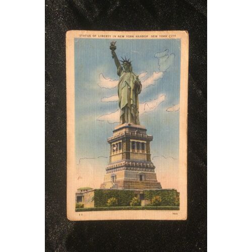 Carte Postale Ancienne Vers 1910 Statue De La Liberté New York Couleur Usa