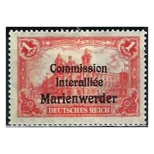 Pologne, Région De Marienwerder Sous Administration De La Société Des Nations 1920, Beau Timbre Yvert 26 Poste Centrale De Berlin Surchargé "Commission Interalliée Marienwerder", Neuf*