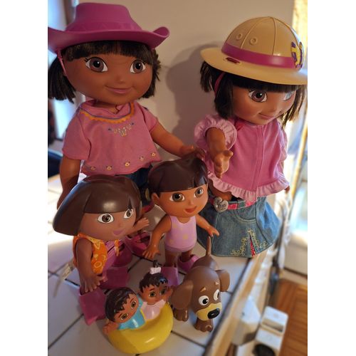 Lot de 4 Poupées Dora l'exploratrice