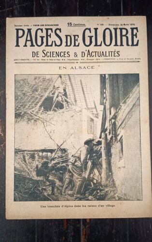 Pages De Gloire N°68 Du 19 Mars 1916 : En Alsace