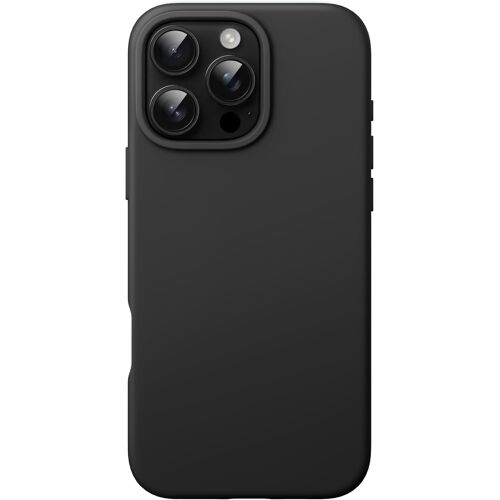 KALANKA-Coque Silicone Liquide pour iPhone 16 Pro 6,3 Pouces, Étui de Protection Intégrale Soyeuse et Douce au Toucher, Housse Anti-Rayures avec Doublure en Microfibre (Noir)