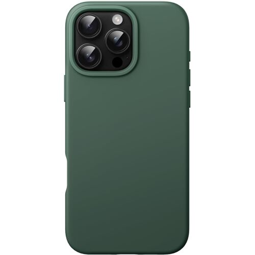 KALANKA-Coque Silicone Liquide pour iPhone 16 Pro 6,3 Pouces, Étui de Protection Intégrale Soyeuse et Douce au Toucher, Housse Anti-Rayures avec Doublure en Microfibre (Vert Nuit)