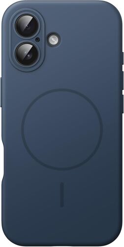 KALANKA-Coque Silicone Magnétique pour iPhone 17 6,3 Pouces, Compatible avec MagSafe, Toucher Doux Soyeux, Étui Housse Absorbant Les Chocs avec Protection l'Objectif Caméra (Bleu Marine)