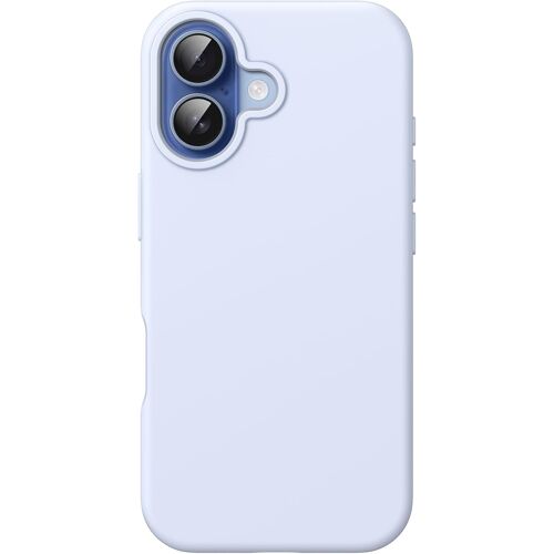 JGD-Coque Silicone Liquide pour iPhone 17 6,3 Pouces, Protection Intégrale au Toucher Doux et Soyeux, Housse de Téléphone Anti-Rayures avec Doublure en Microfibre (Bleu)