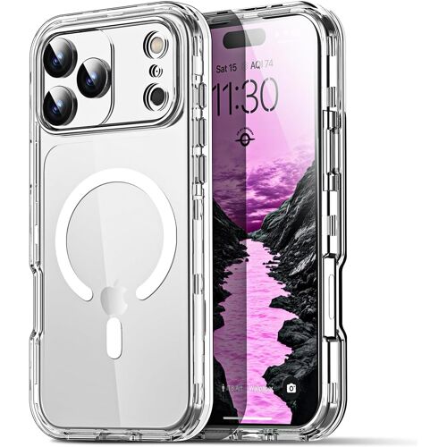KALANKA-Coque Transparente pour iPhone 17 Pro Compatible MagSafe, Protection intégrale Robuste Contre Les Chutes, Antichoc et Anti-poussière, 3 Couches de Protection Militaire-1