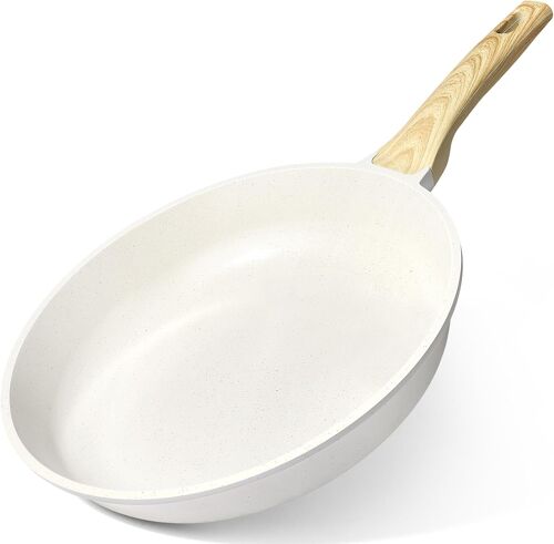 Poêle En Céramique 26 Cm Antiadhésive Blanche