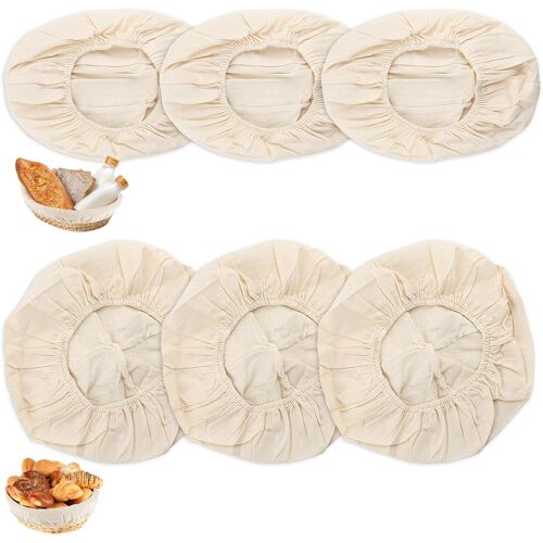 Revêtement En Lin Pour Panier À Pain ¿ Lot De 6