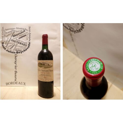 Château Troplong Mondot 1990 - Saint-Emilion Grand Cru Classé B - 75 Cl - Rouge