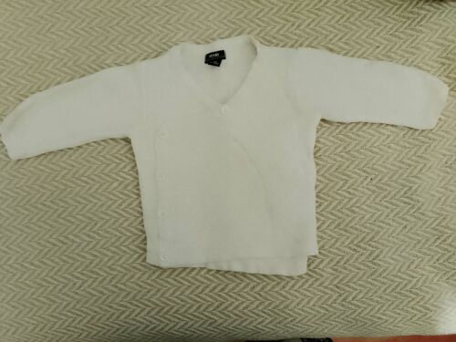 Gilet Boutonné Blanc 3 Mois Kiabi.