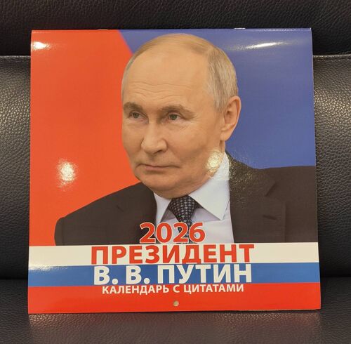 Calendrier 2026 Vladimir Poutine Direct Russie