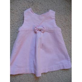 Robe Rose Pâle A Fines Côtes Taille 12 Mois Idée Cadeau