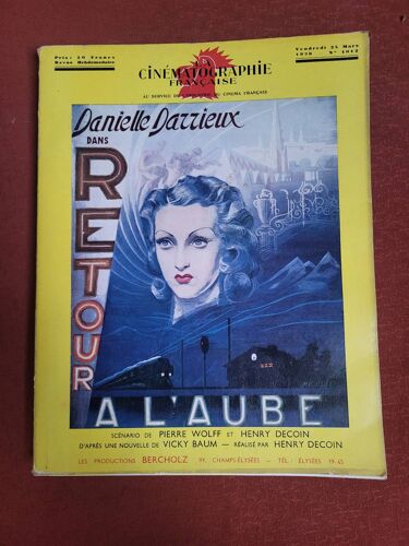 La Cinématographie Française - Revue De 1938