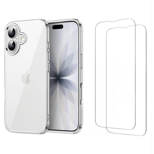 Coque pour iPhone 17 Transparente Antichoc avec 2 Verres Trempes Protection Ecran Silicone Fine ¿ FRENCH ACCESSORIES BY TDM