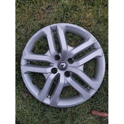 Enjoliveur De Roue Renault Attractive 16" 16 Pouces " 401001 2304457 Ek-2457 Pa66-I-Md15 40315 8895r Pour Voiture De La Marque Clio 4 Et Autres Argent Silver Plata