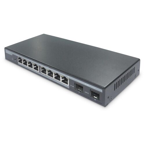 Digitus Switch géré Gigabit PoE L2 à 8 ports + 2 SFP