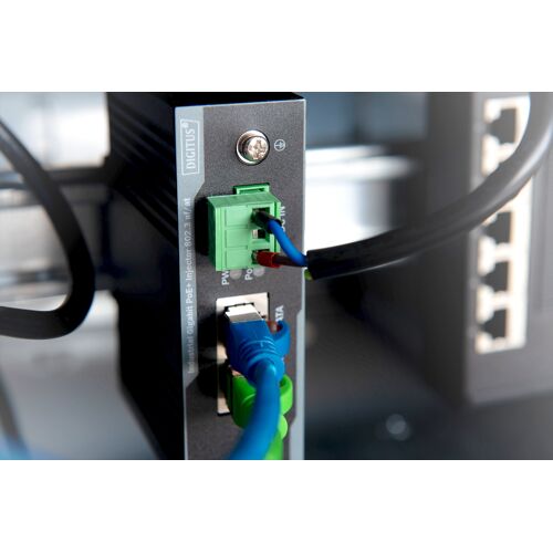 Digitus Injecteur Gigabit industriel PoE+, 802.3 af/at