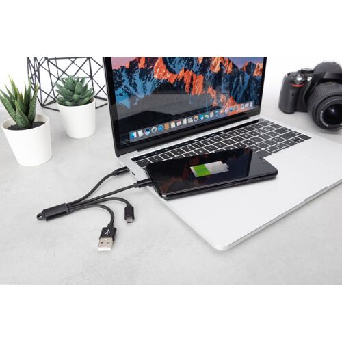 Digitus Câble de charge USB 3 en 1, 0,15m
