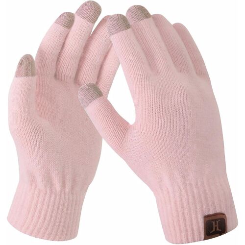 Femmes Hiver Chaud Gants Tactiles Thermique Tricot Gants de Travail Cadeau Femme pour Temps Froid avec Doublure Polaire