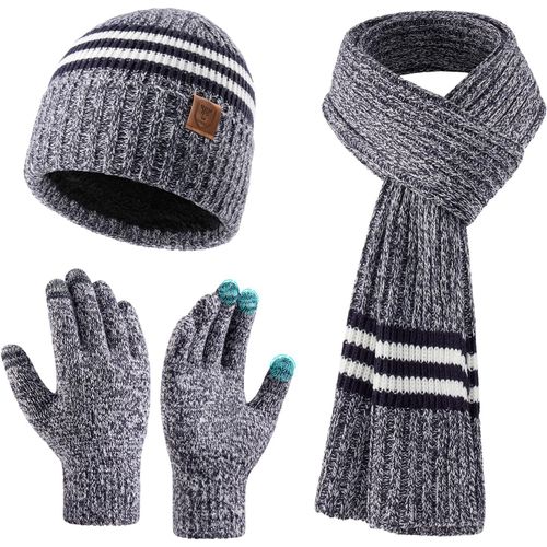 Bonnet Chapeau Hiver Pour Hommes Femmes Unisexe Bonnet À Revers Bonnet Tricoté Doux Et Chaud Hiver Temps Froid Ski Outdoor Moto Montagne Camping