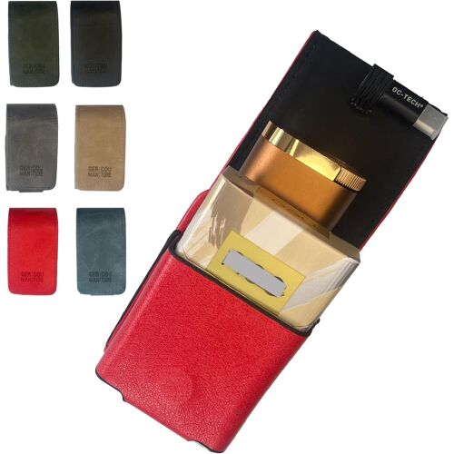 German Couture Carry Bag Étui de protection compatible avec les chauffe-tabac Glo Hyper Pro ou Hyper X2 Air Neo/veo Sticks Accessoires Kit de démarrage (rouge)