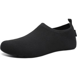 Chaussons Léger Antidérapante Pantoufles Souple Respirant, 36-47 Noir Unisex-Adultes
