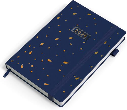 Agenda 2026 Semainier Scolaire Planner A5, 1 Semaine 2 Pages, 12 Mois Janvier 2026 À Décembre 2026, Bleu