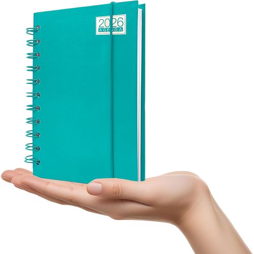 Agenda Journalier 2026 Avec Anneaux, Format 11 X 16 Cm, Parfait Pour Les Rendez-Vous Et Le Travail - Couverture Rigide Élégante, Design Fonctionnel, Agenda En Français De Janvier À Décembre (2026