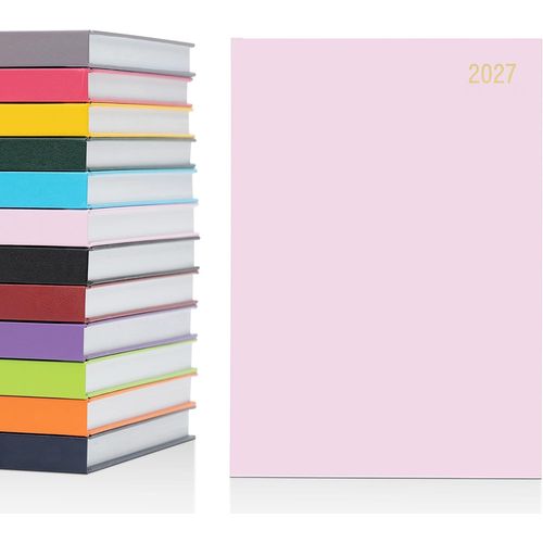 Agenda Journalier 2025 Annuel Complet Une Page Par Jour Avec Couverture Rigide Rose Format A5