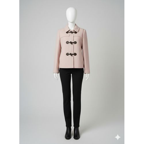 Coup De C?ur ! Manteau Rose Pâle / Duffle-Coat Laineux – Touche De Douceur Garanti