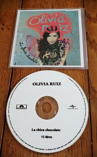 Cd Album Collector Olivia Ruiz " La Chica Chocolate "15 Titres De 2005 ,Pochette Papier Sampler Dans Pochette Plastique + Cd