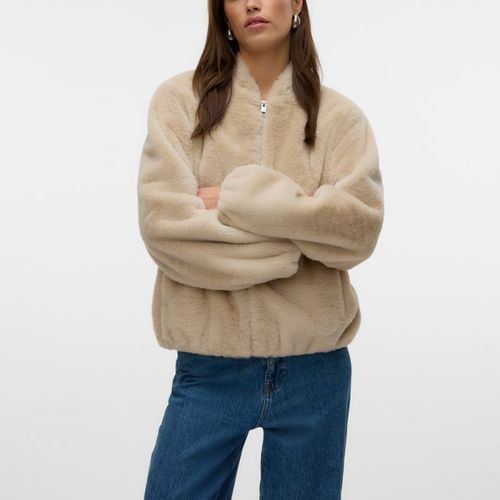 Veste Fausse Fourrure Jaliga Col Italien Femme Vero Moda