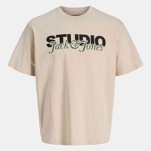 Tee Shirt Coton Yuki Col Ras De Cou Manches Courtes Homme Jack & Jones