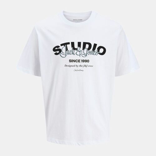 Tee Shirt Yuki Coton Imprimé Logo Col Ras De Cou Homme Jack & Jones