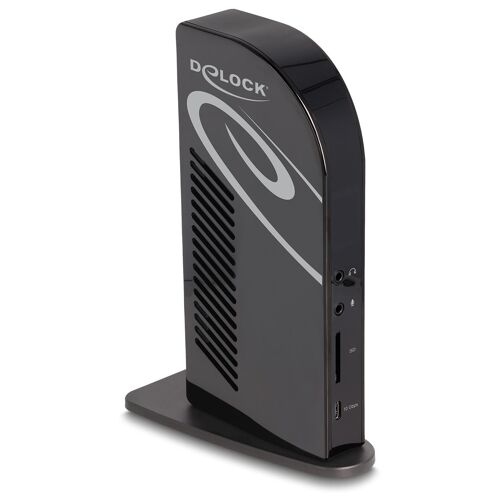DeLOCK Station d'accueil USB Type-C Triple Display avec DisplayLink 4K / USB Hub / LAN / SD / Audio / PD 96 W