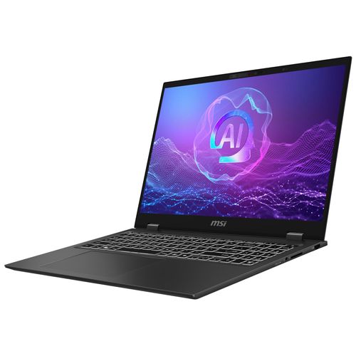 MSI Prestige 16 AI+ Evo B2VMG-219FR Copilot+ PC Intel Core Ultra 9 288V Ordinateur portable 16" UHD+ 32 Go LPDDR5x-SDRAM 1 To SSD Wi-Fi 7 (802.11be) Windows 11 Pro Gris