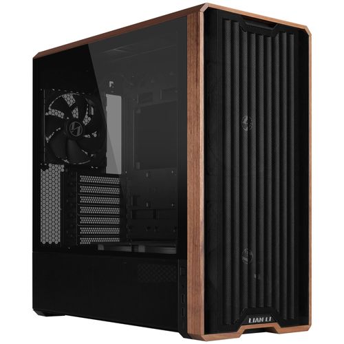 Lian Li Lancool LAN217X unité centrale Midi Tower Noir, Bois