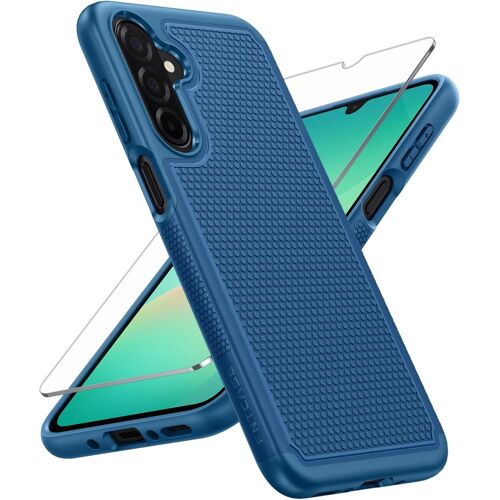 JGD-Coque pour Samsung Galaxy A17/A26-5G : Coque de Protection Double Couche Robuste résistante aux Chocs avec Dos texturé antidérapant ¿ Protection Militaire Antichoc ¿ 2025, 6,7"" (Bleu)